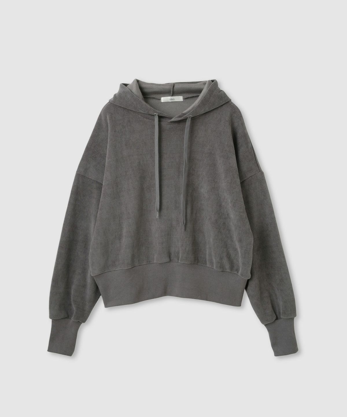 Idnes ベロアサーマルパーカー レディース