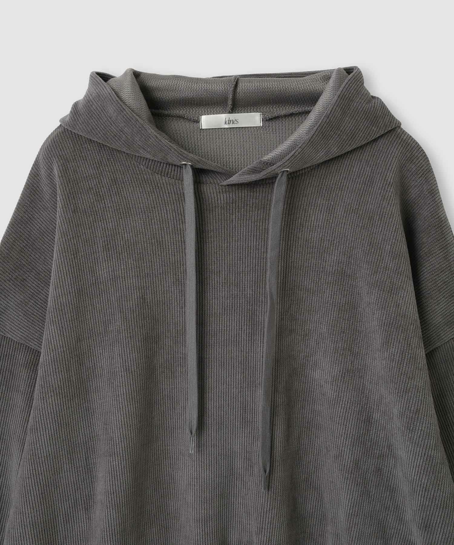 [値下げ]Idnes ベロアサーマルパーカー レディース商品画像-5