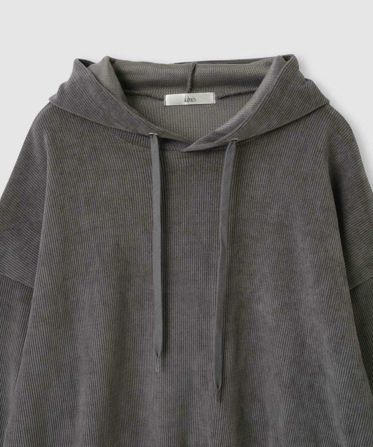 Idnes ベロアサーマルパーカー レディース