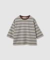 Idnes マルチボーダー7分袖Tシャツ レディース メール便 対応商品