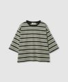 Idnes マルチボーダー7分袖Tシャツ レディース メール便 対応商品