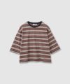 Idnes マルチボーダー7分袖Tシャツ レディース メール便 対応商品