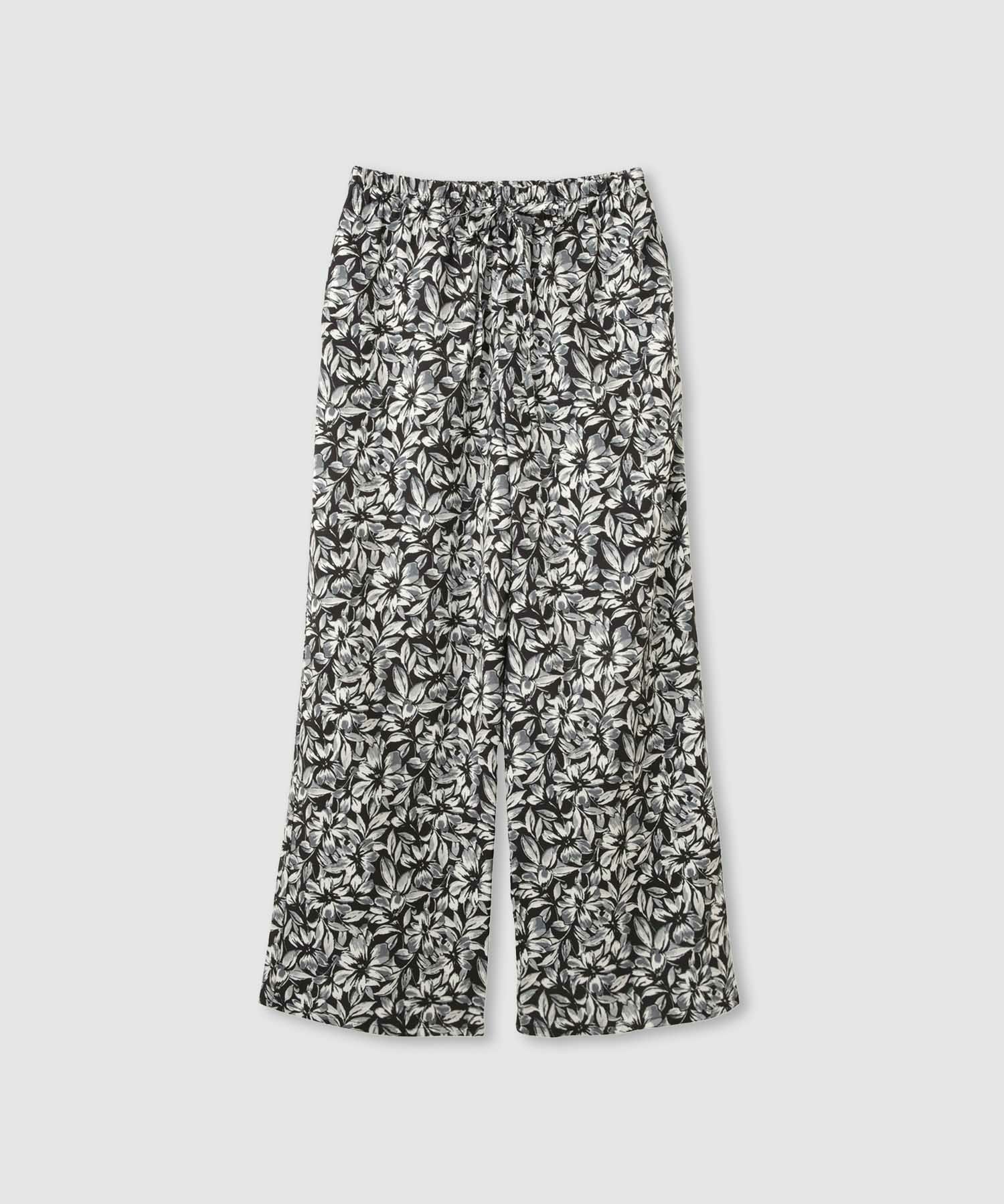 Idnes  フラワー柄プリントイージーパンツ レディース商品画像-1