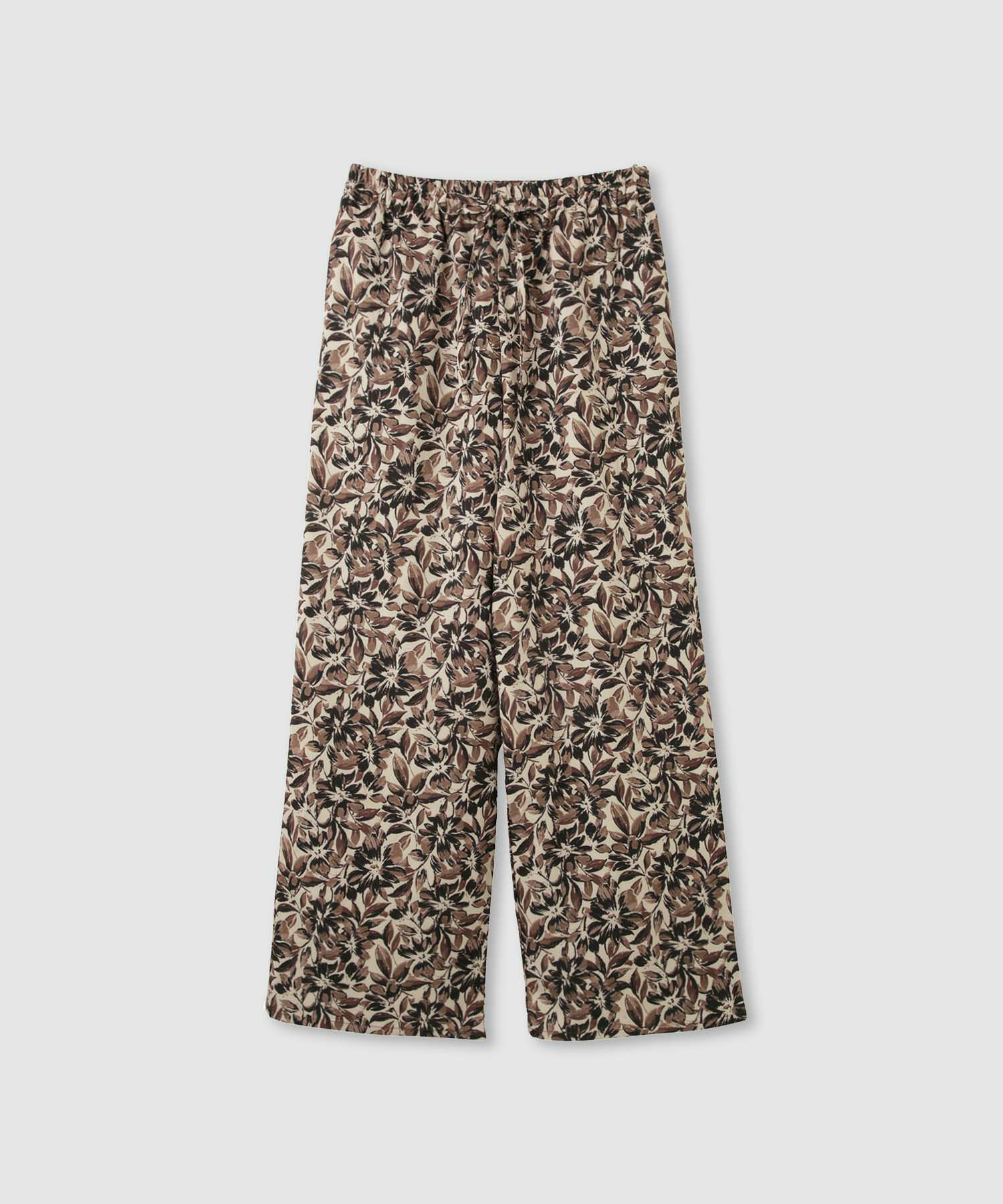 Idnes  フラワー柄プリントイージーパンツ レディース商品画像-2
