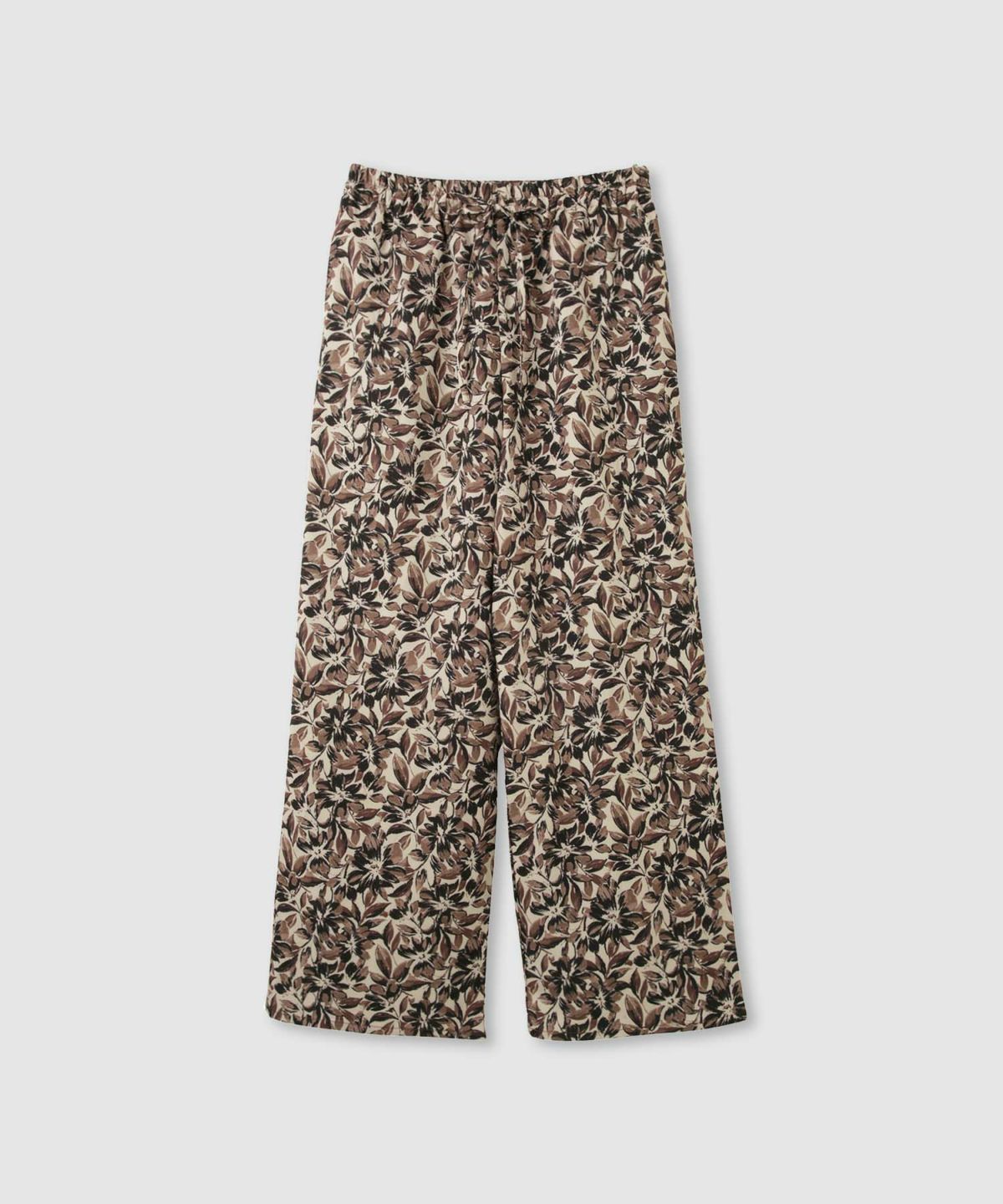 Idnes フラワー柄プリントイージーパンツ レディース