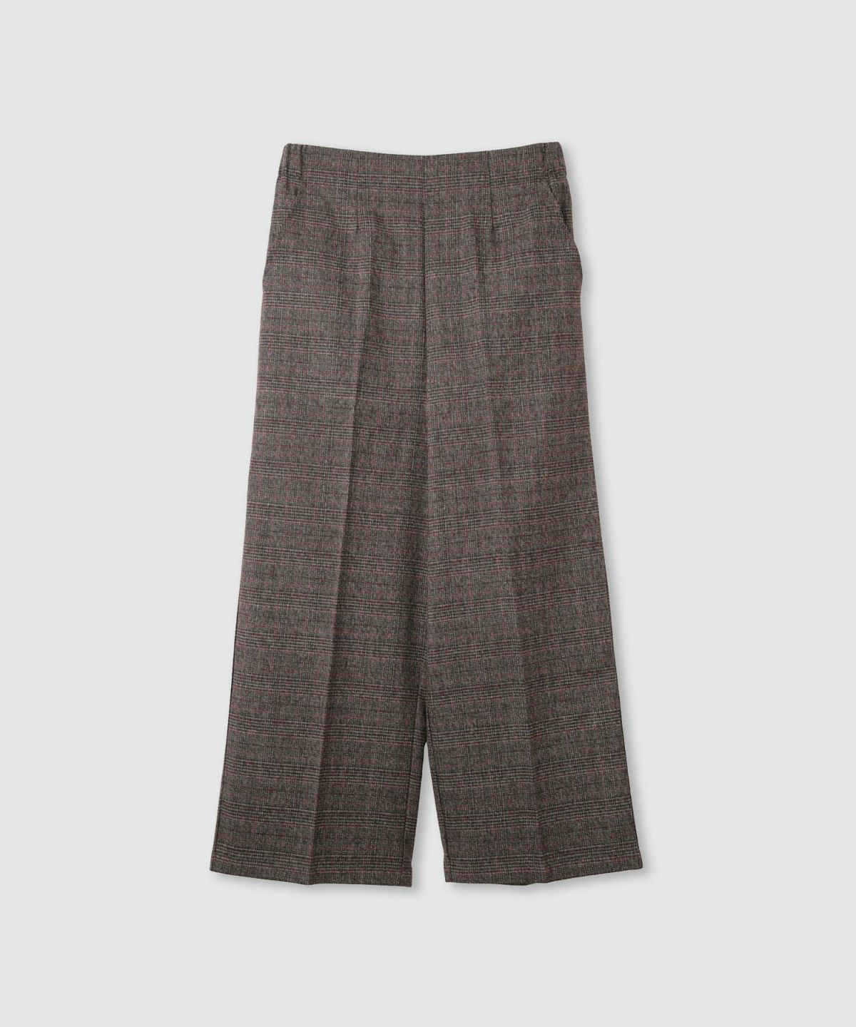 Idnes グレンチェックパンツ レディース