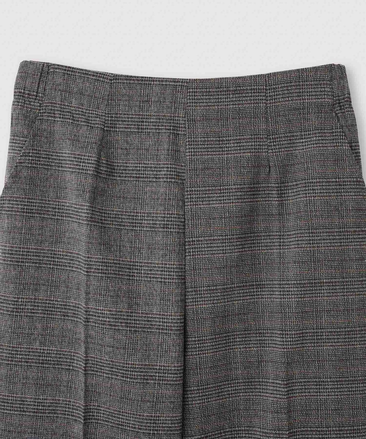 Idnes グレンチェックパンツ レディース