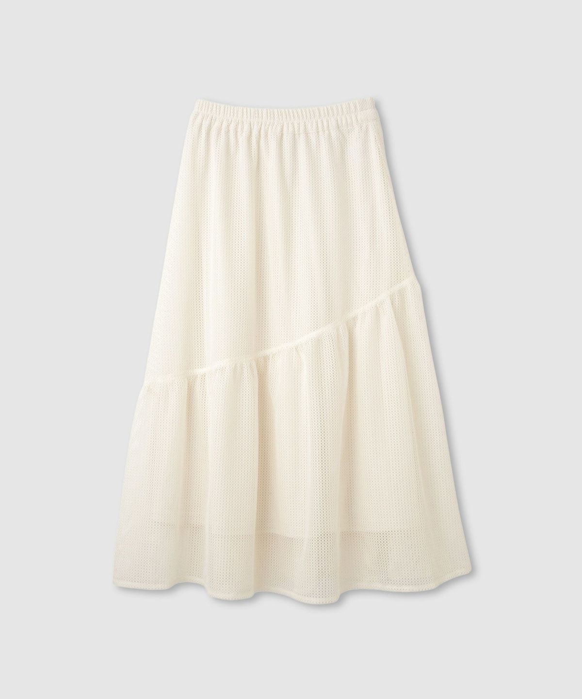 Idnes メッシュレーススカート レディース