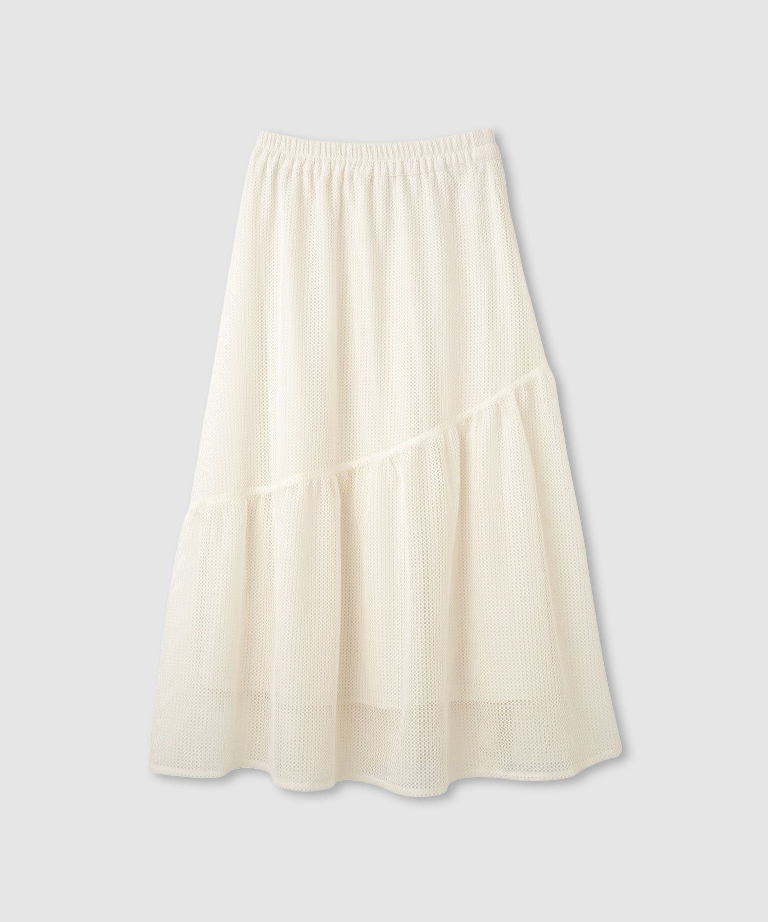 Idnes メッシュレーススカート レディース