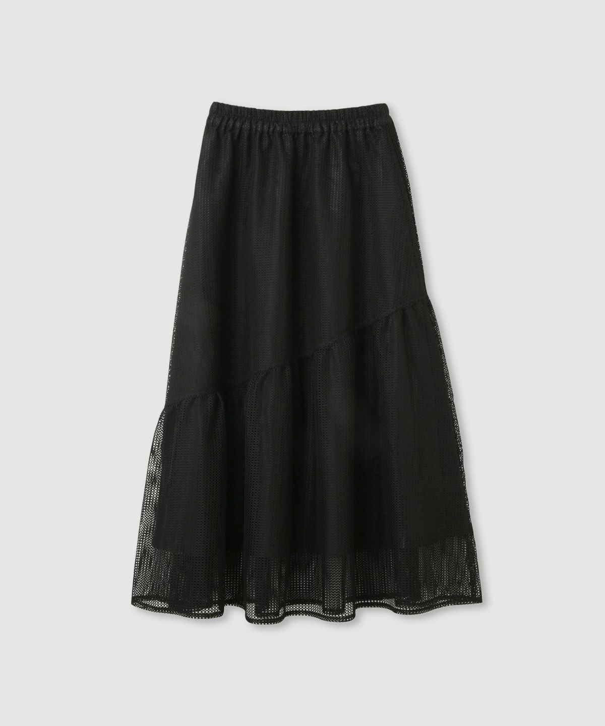 Idnes メッシュレーススカート レディース