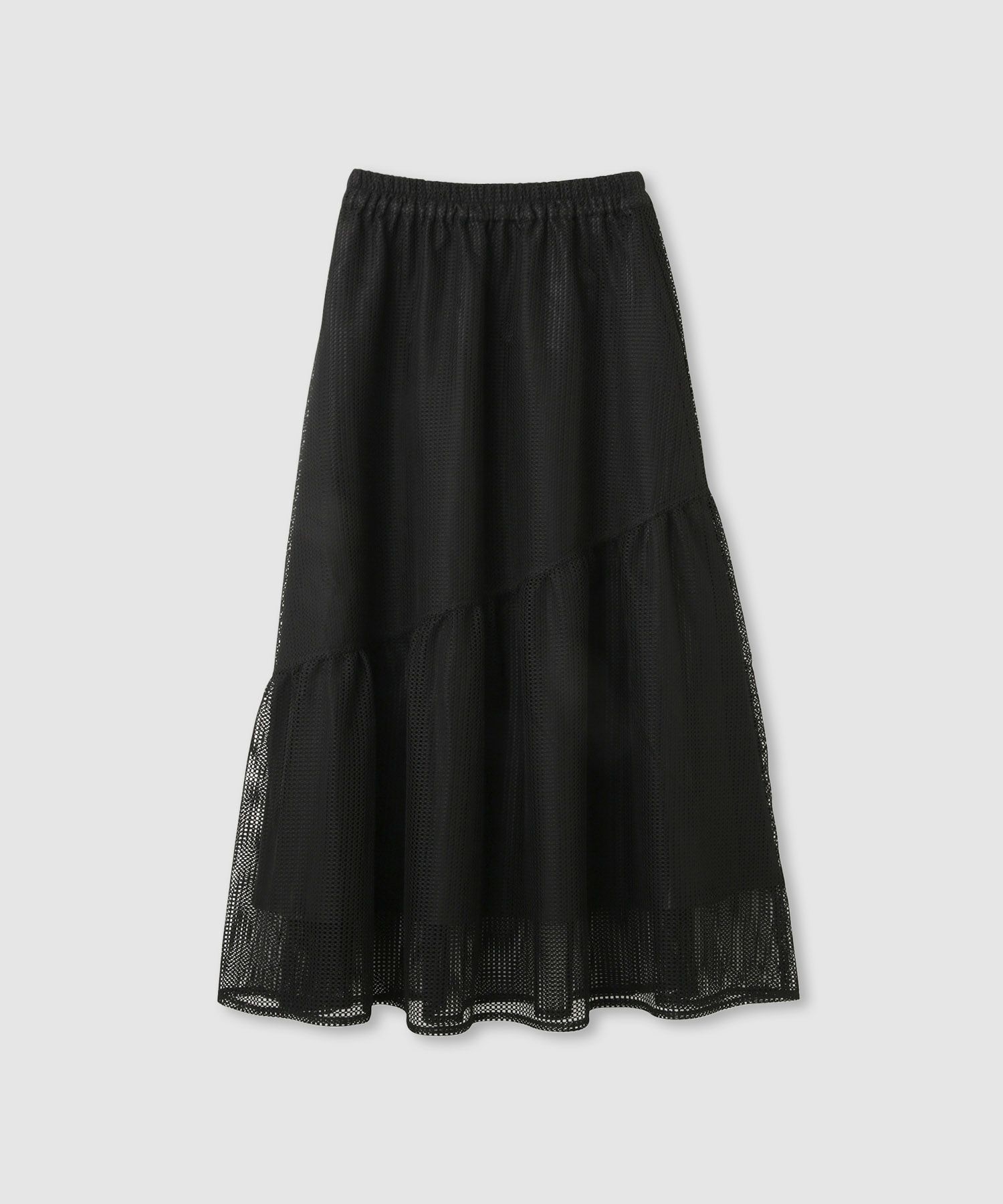 Idnes メッシュレーススカート レディース