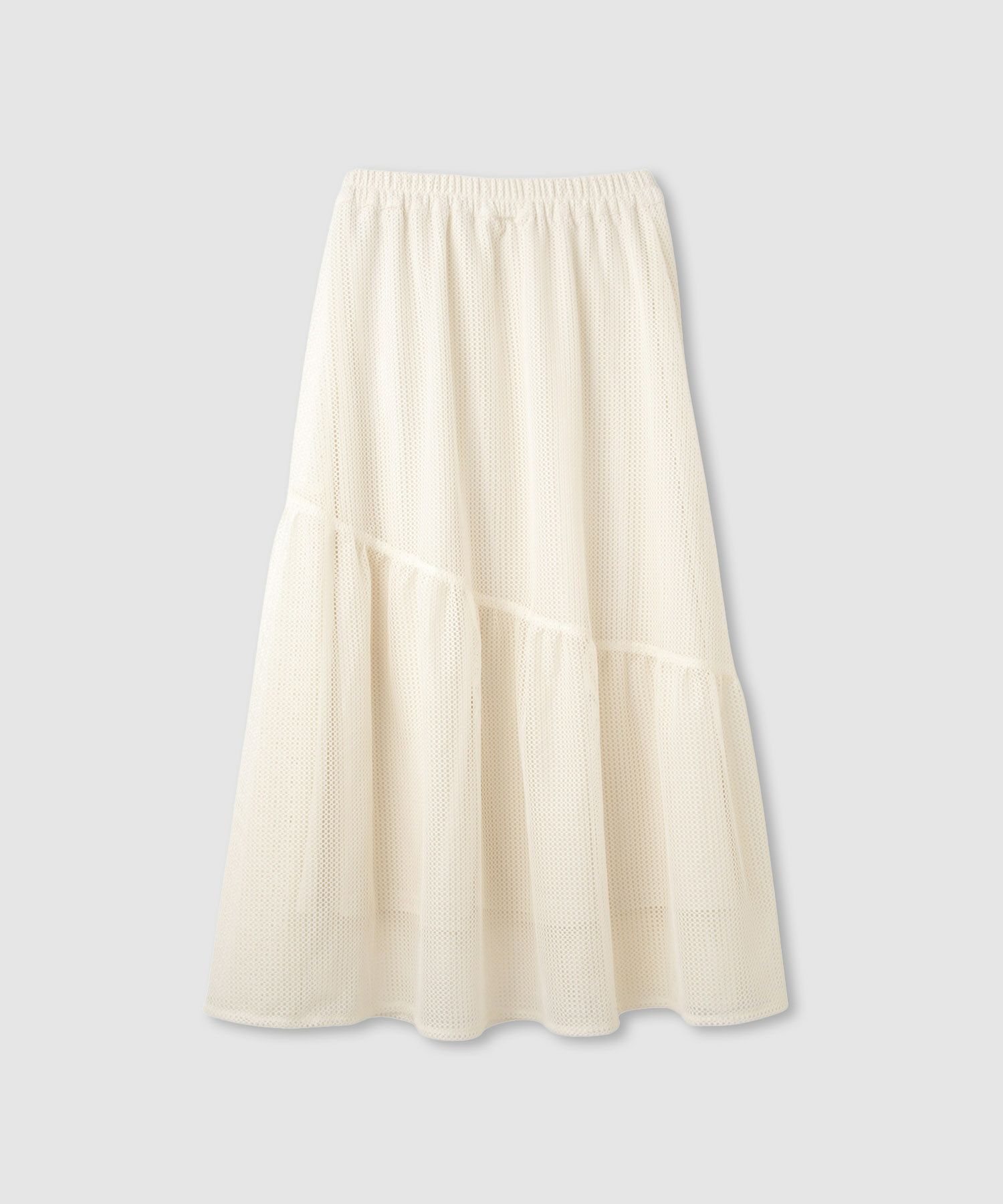 Idnes メッシュレーススカート レディース