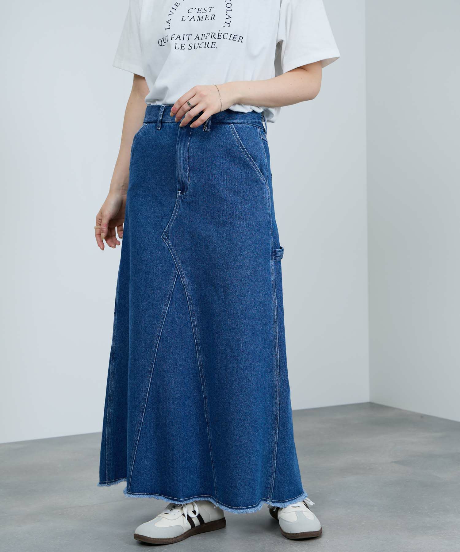 nAvy  毎日はきたくなるデニム「マイデニ」 ペインタースカート レディース商品画像-3