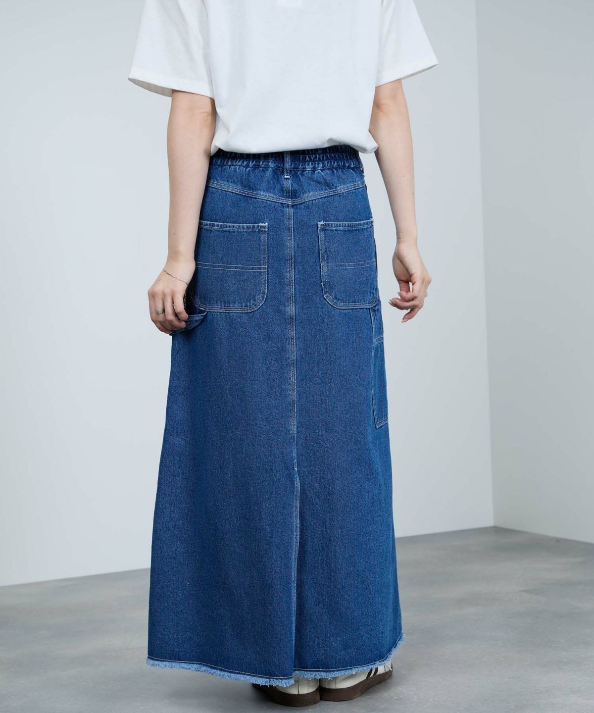 nAvy 毎日はきたくなるデニム「マイデニ」 ペインタースカート レディース