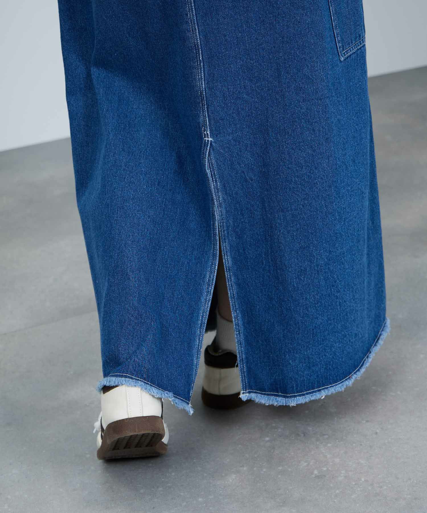 nAvy  毎日はきたくなるデニム「マイデニ」 ペインタースカート レディース商品画像-6