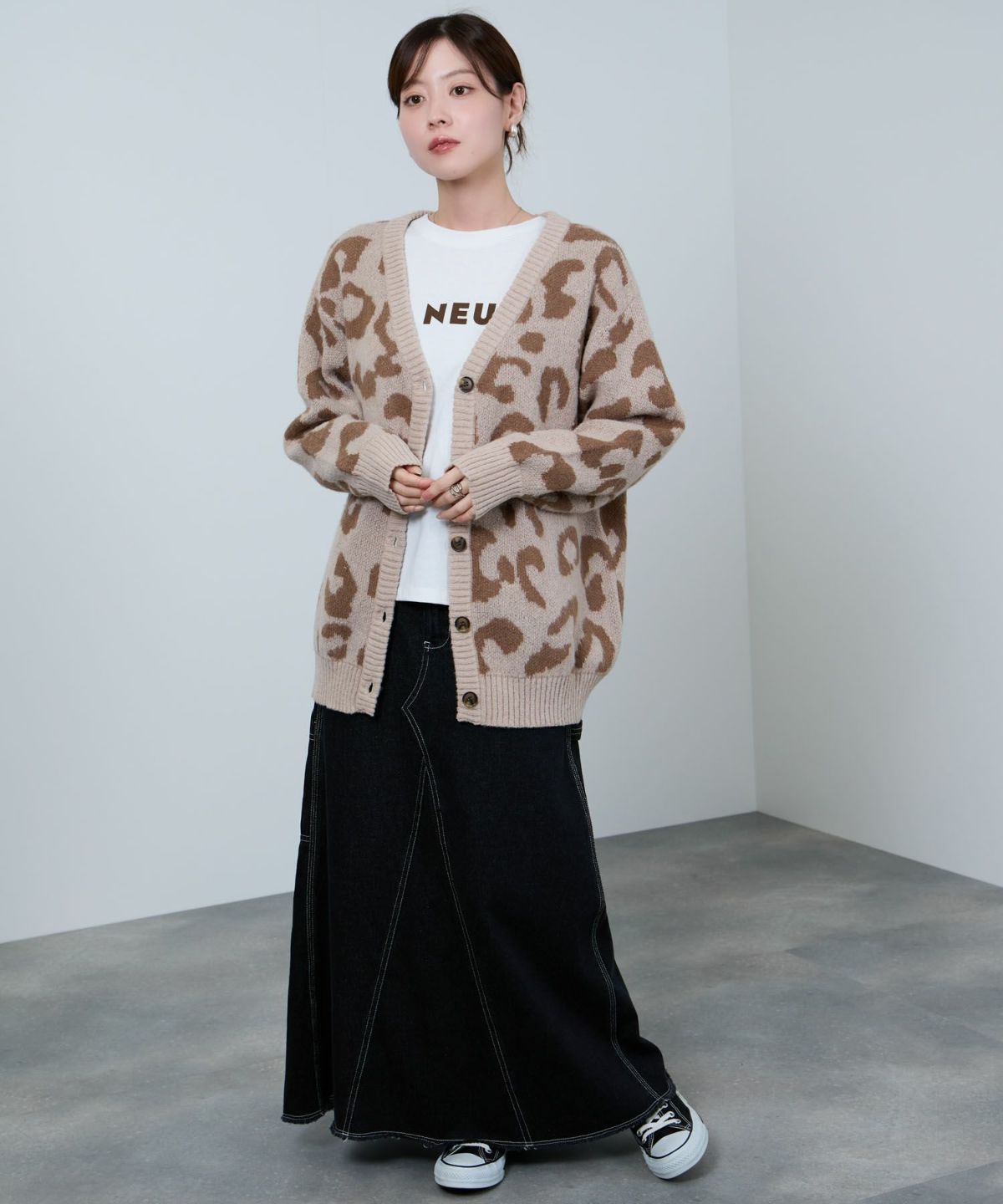 nAvy 毎日はきたくなるデニム「マイデニ」 ペインタースカート レディース