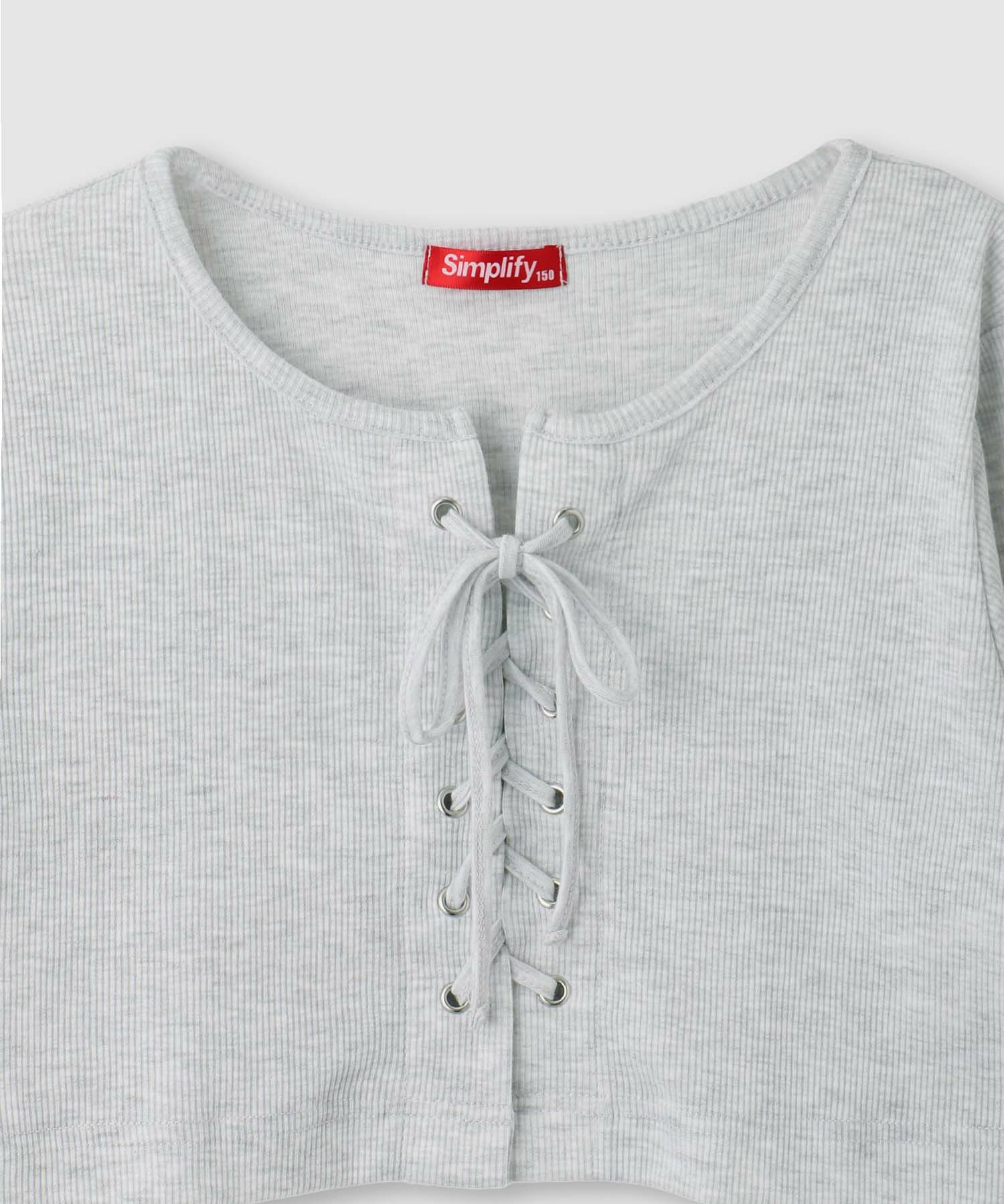 Simplify レースアッププルオーバーアンサンブル キッズ メール便 対応商品