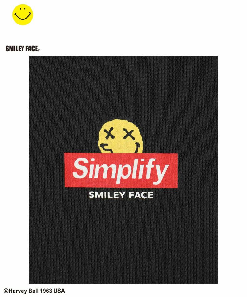 Simplify  スマイリーフェイス ポンチ素材プリントビッグパーカー キッズ商品画像-18