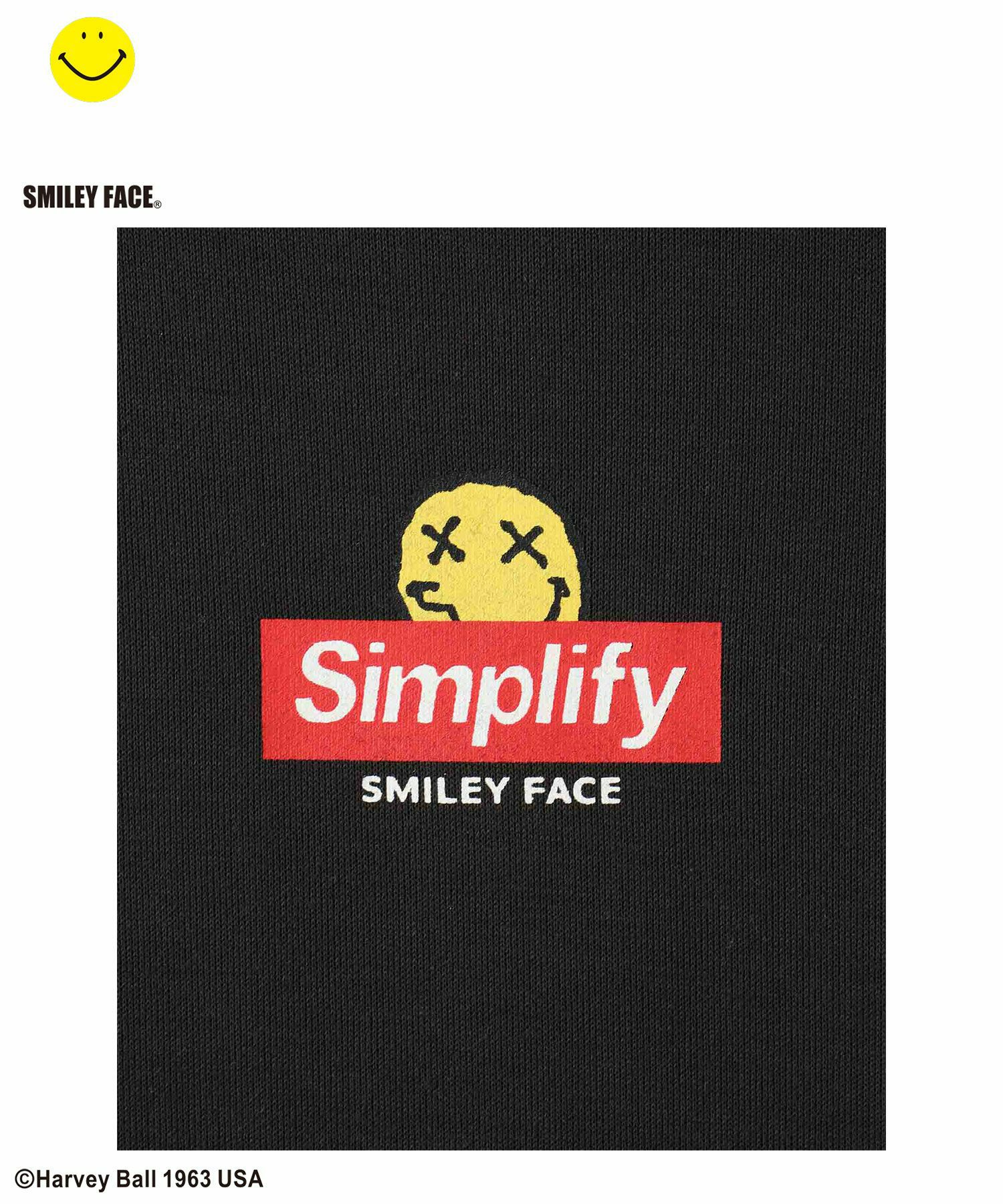 Simplify  スマイリーフェイス ポンチ素材プリントビッグパーカー キッズ商品画像-18