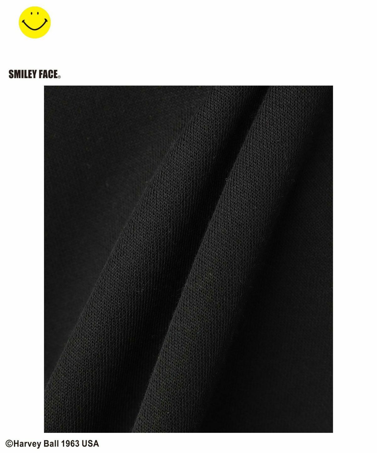 Simplify スマイリーフェイス ポンチ素材プリントビッグパーカー キッズ