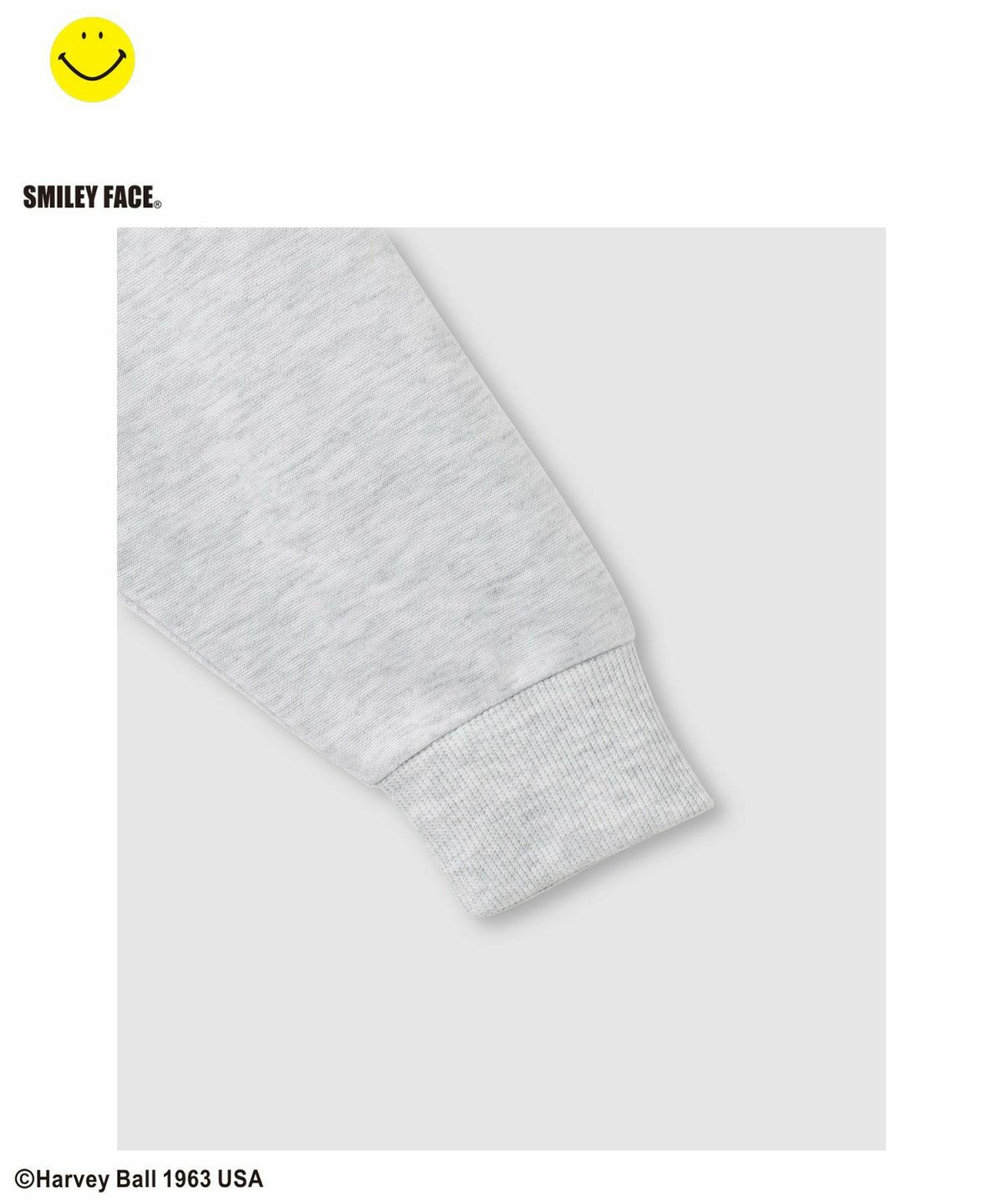 Simplify スマイリーフェイス ポンチ素材プリントビッグパーカー キッズ