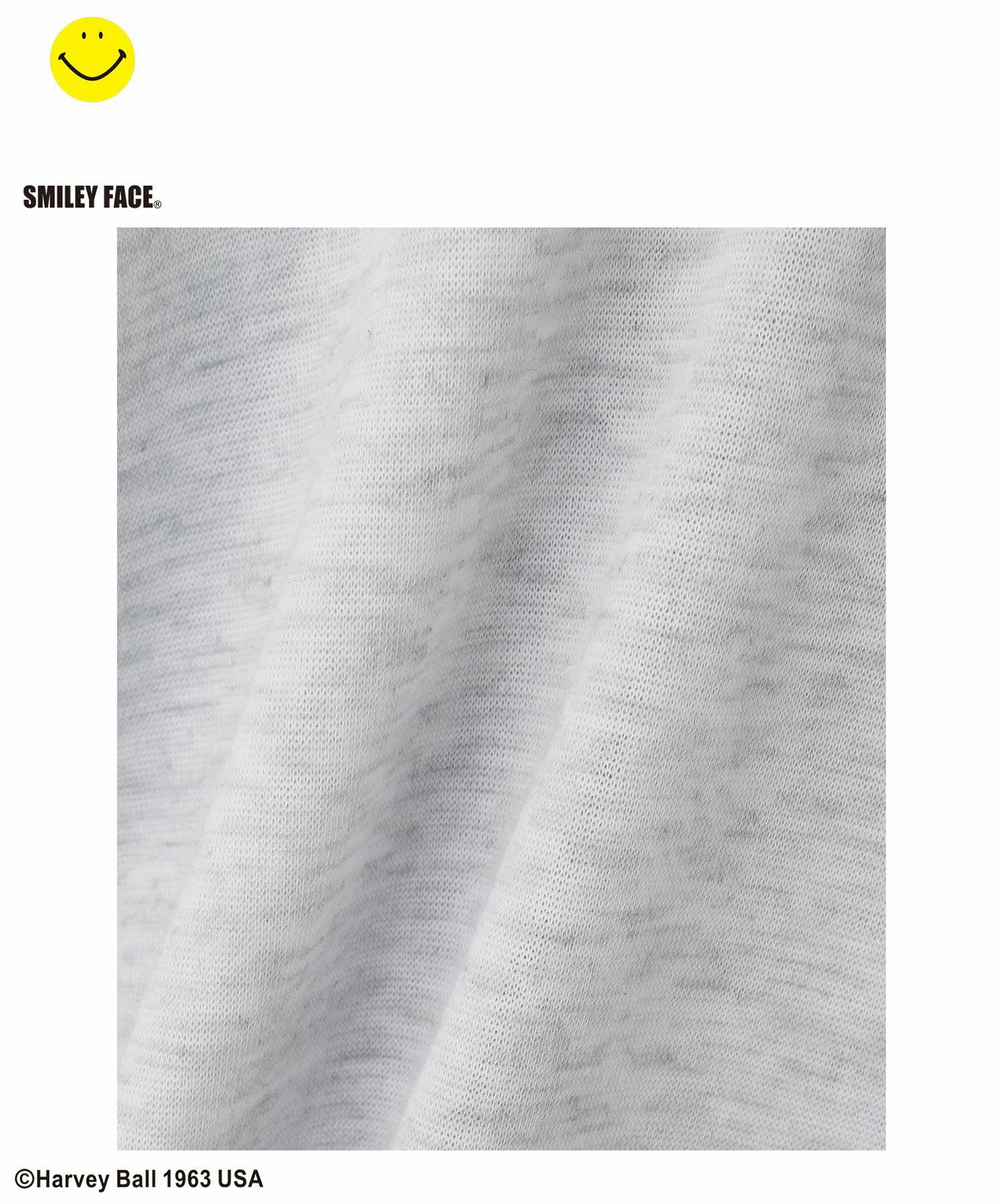 Simplify  スマイリーフェイス ポンチ素材プリントビッグパーカー キッズ商品画像-18