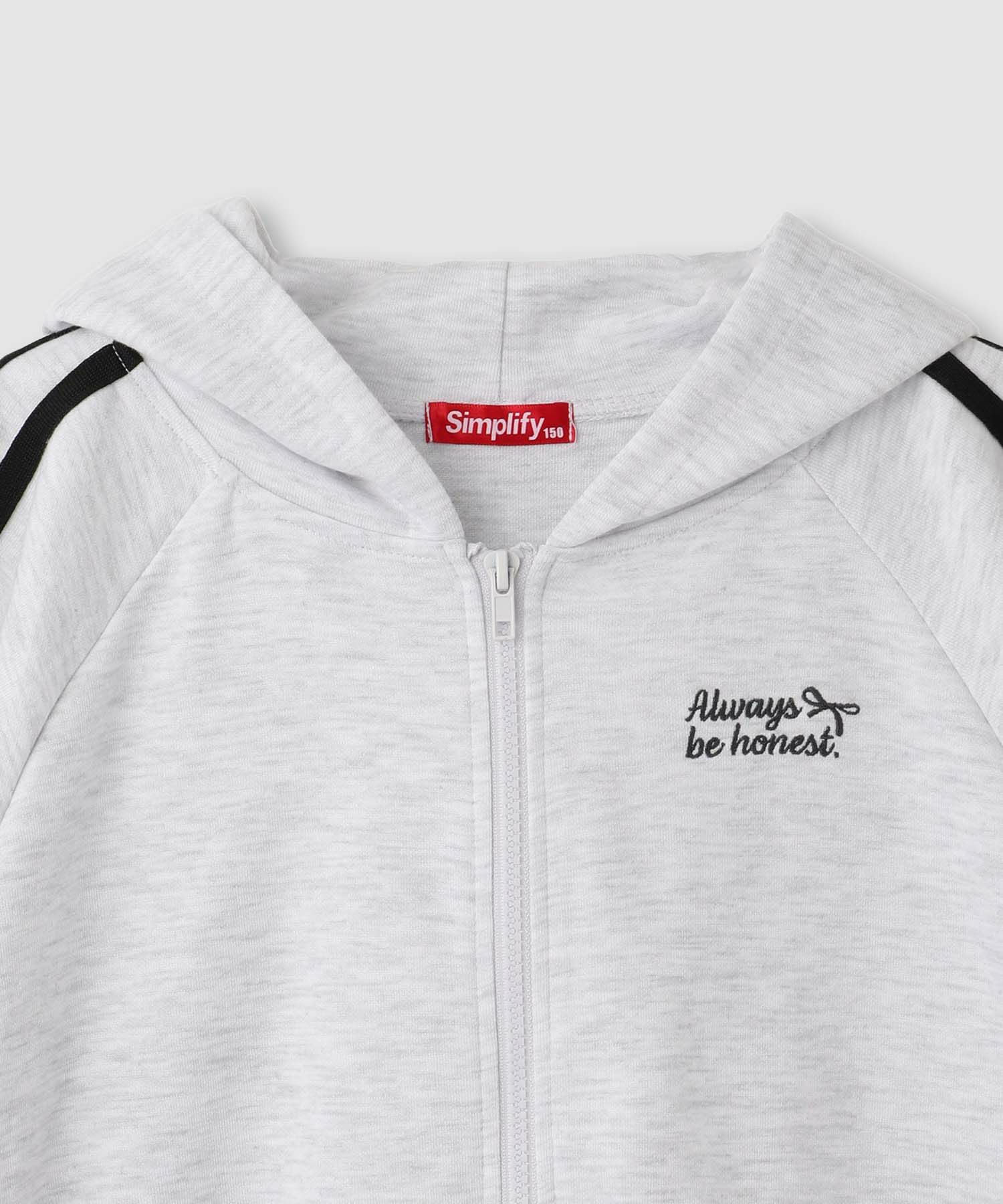 Simplify  ポンチ素材 ZIPパーカーアンサンブル キッズ商品画像-12