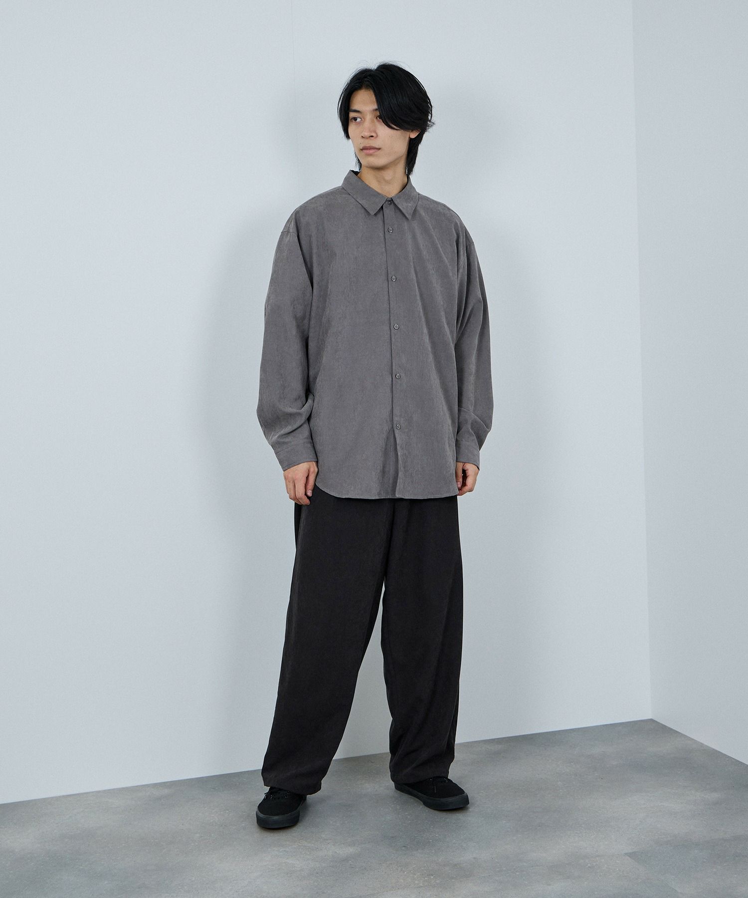 URBAN COLLECTION ピーチタッチルーズシャツ メンズ