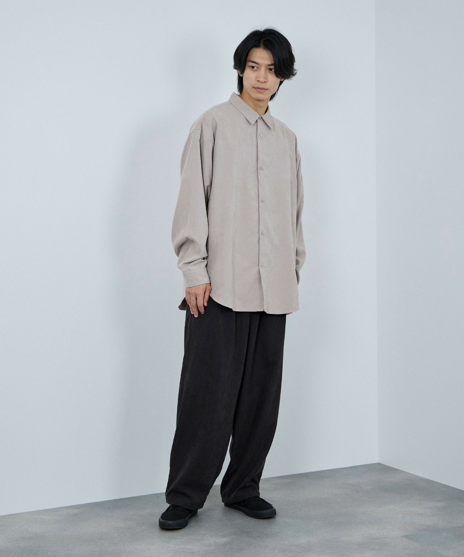 URBAN COLLECTION ピーチタッチルーズシャツ メンズ