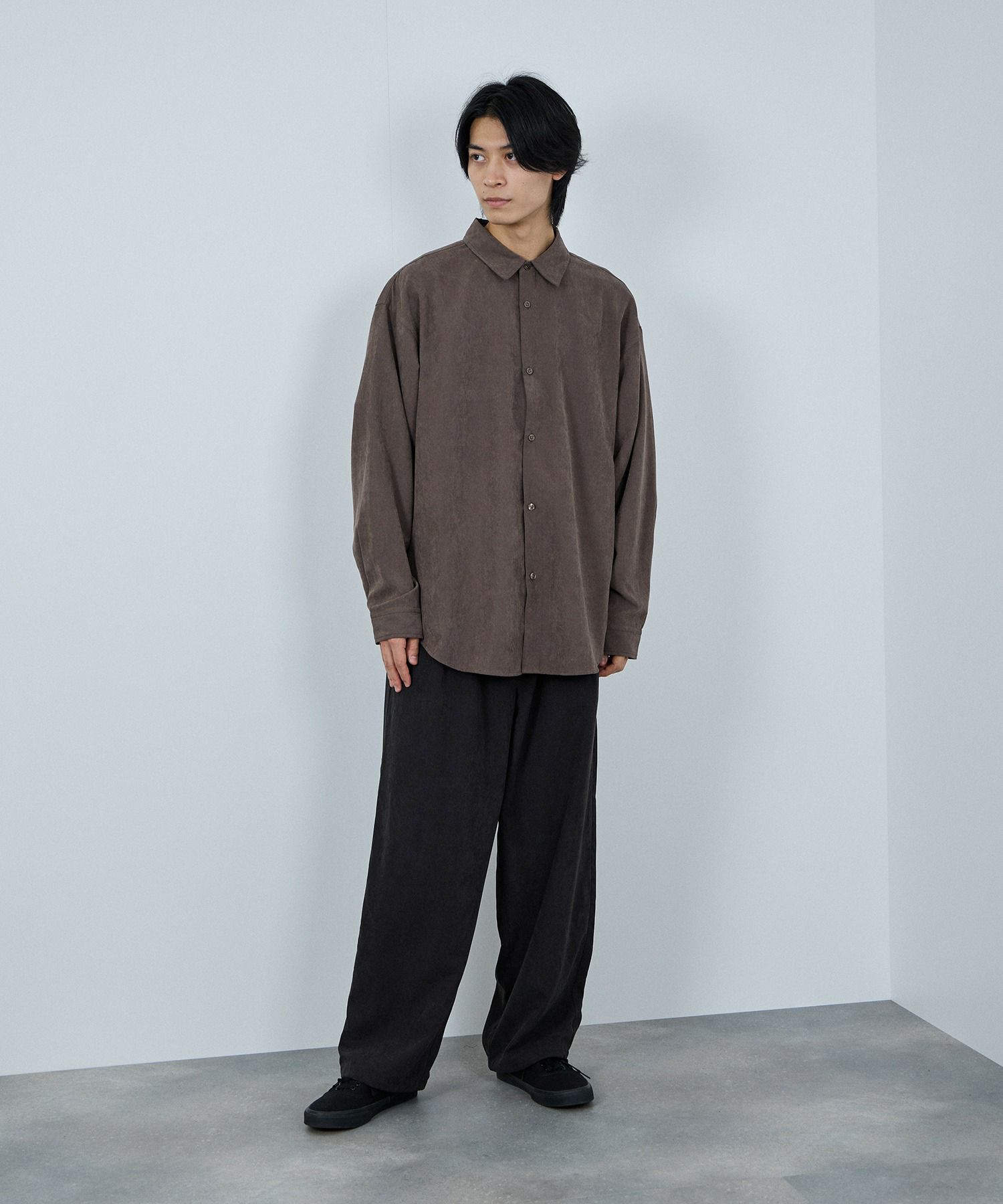 URBAN COLLECTION ピーチタッチルーズシャツ メンズ