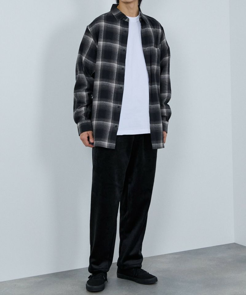 NAVY カットコール裏フリースパンツ メンズ商品画像-9