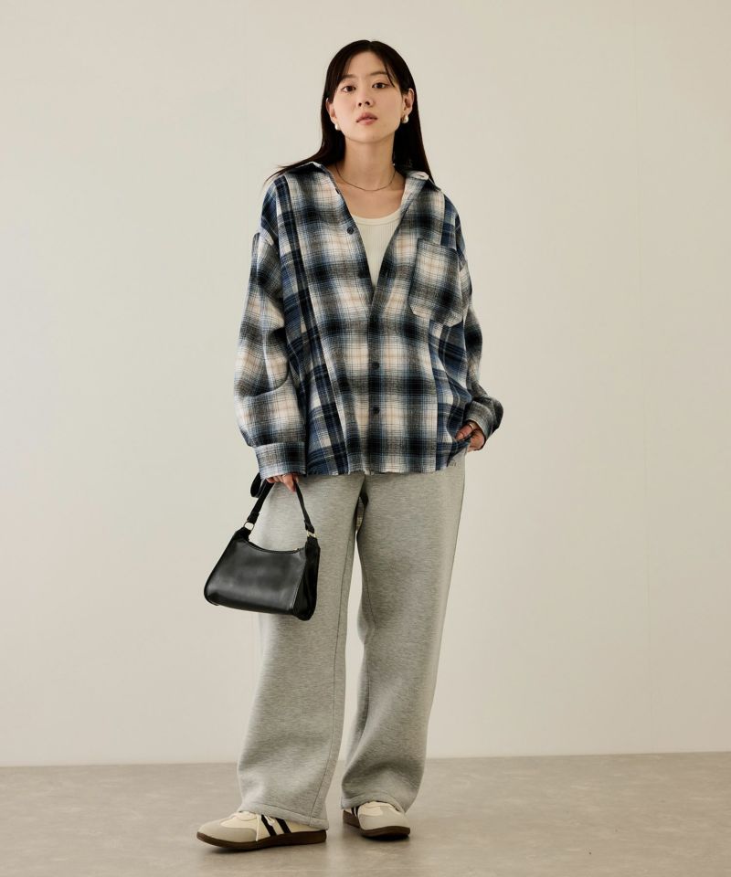 [値下げ]nAvy  オンブレ切替ネルシャツ レディース商品画像-6