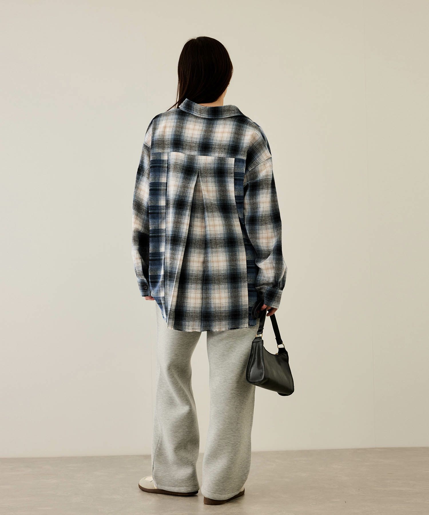 nAvy  オンブレ切替ネルシャツ レディース商品画像-7