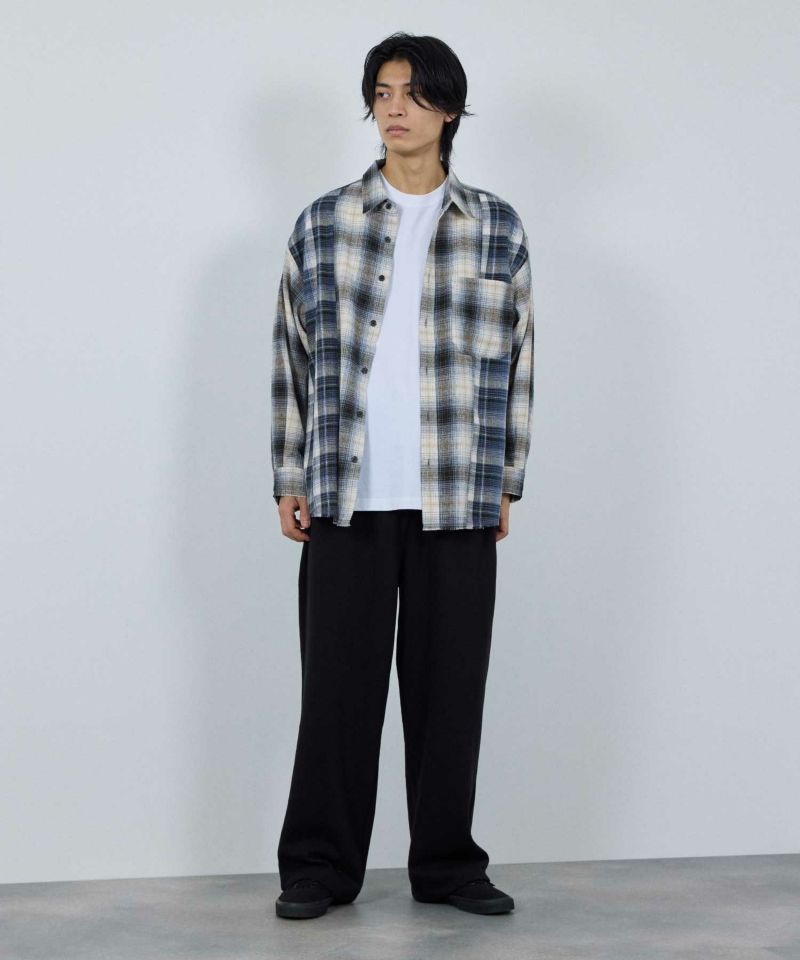 nAvy  オンブレ切替ネルシャツ レディース商品画像-16