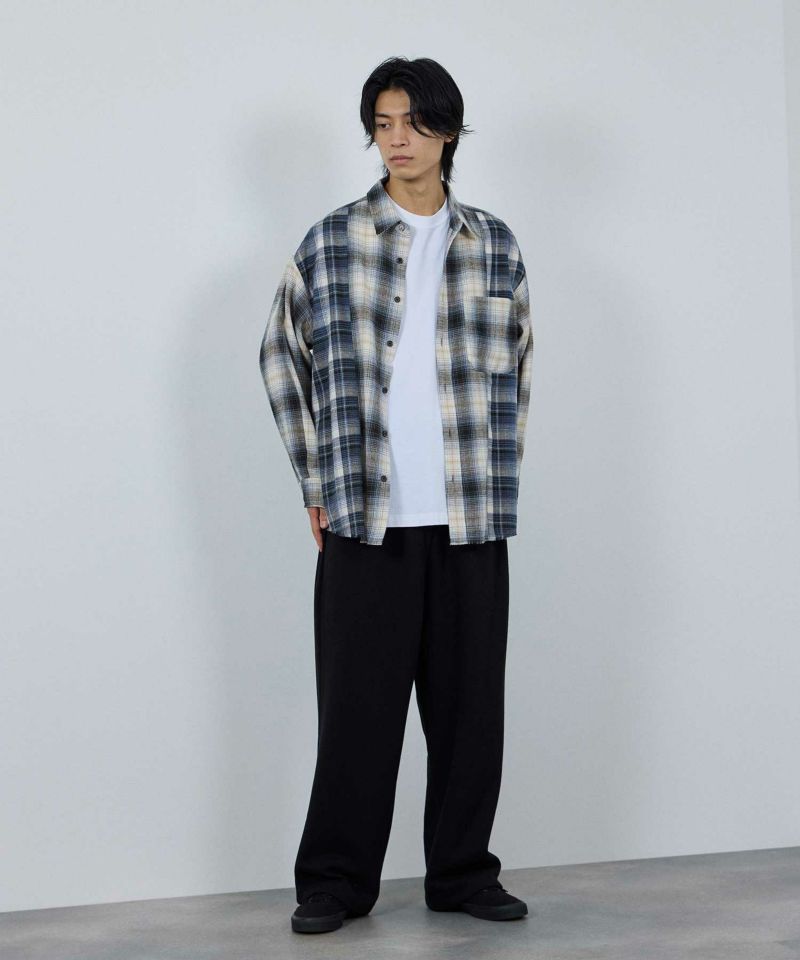 nAvy  オンブレ切替ネルシャツ レディース商品画像-17