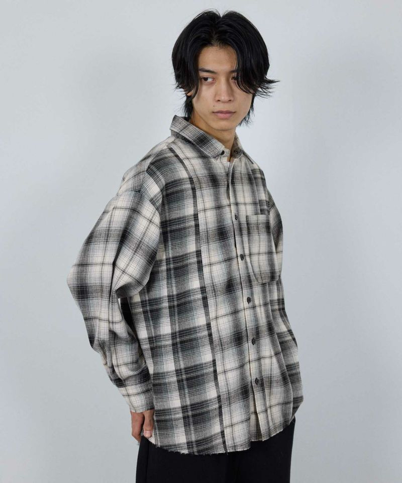 nAvy  オンブレ切替ネルシャツ レディース商品画像-22