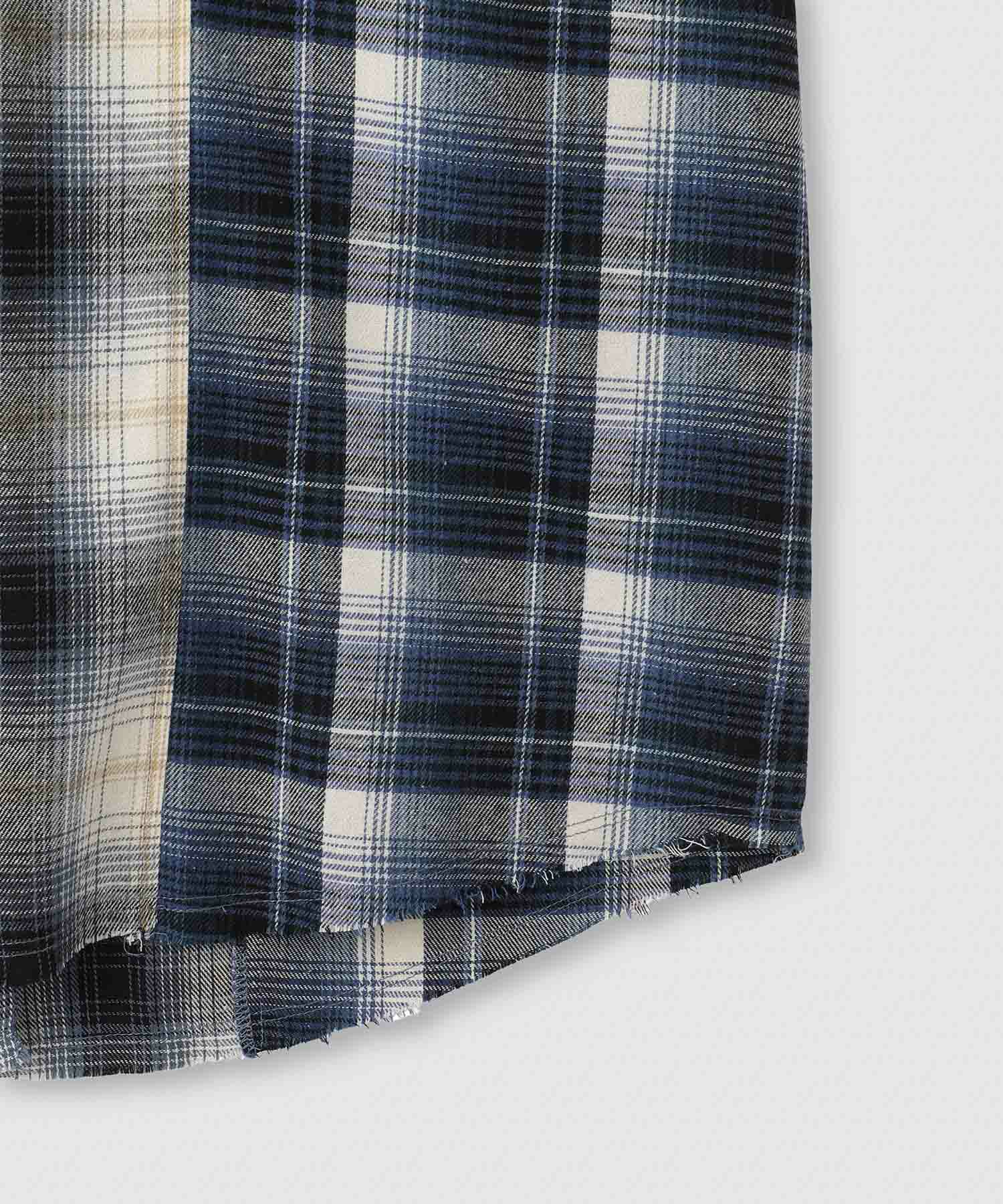 [値下げ]nAvy  オンブレ切替ネルシャツ レディース商品画像-22