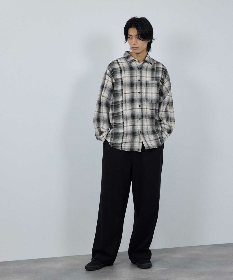 nAvy  オンブレ切替ネルシャツ レディース商品画像-23