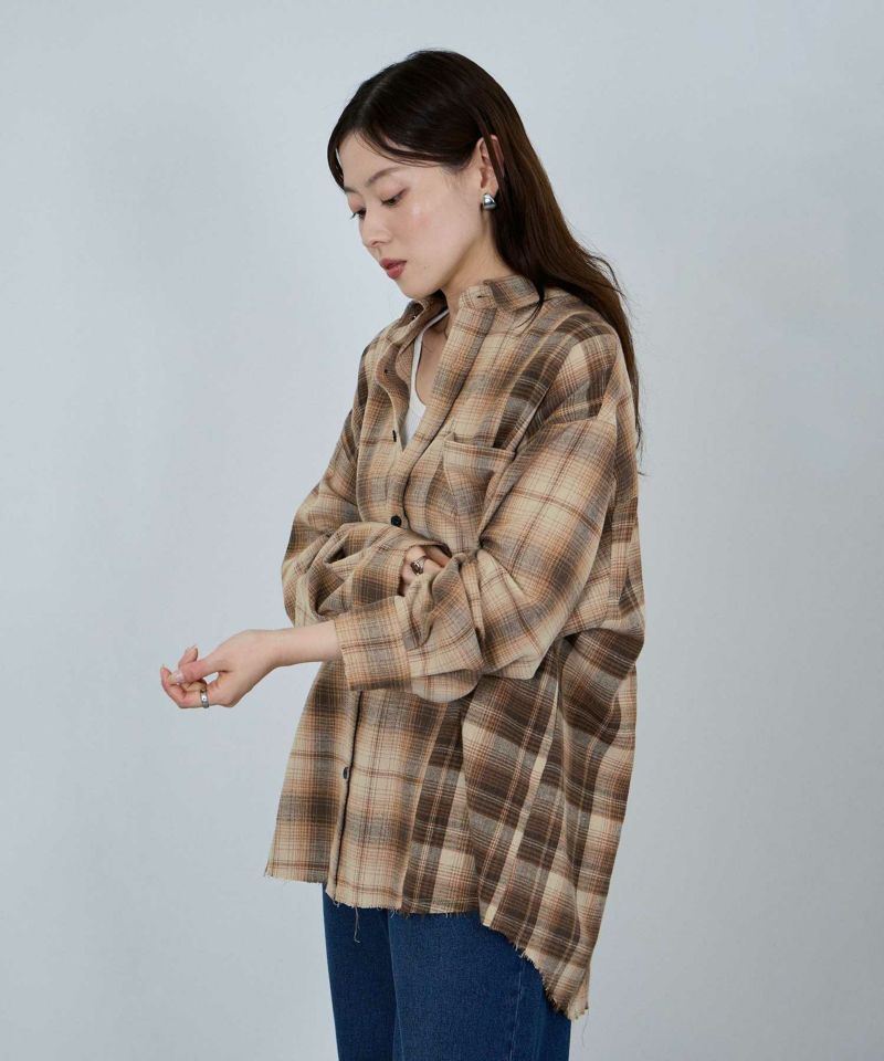 nAvy  オンブレ切替ネルシャツ レディース商品画像-25