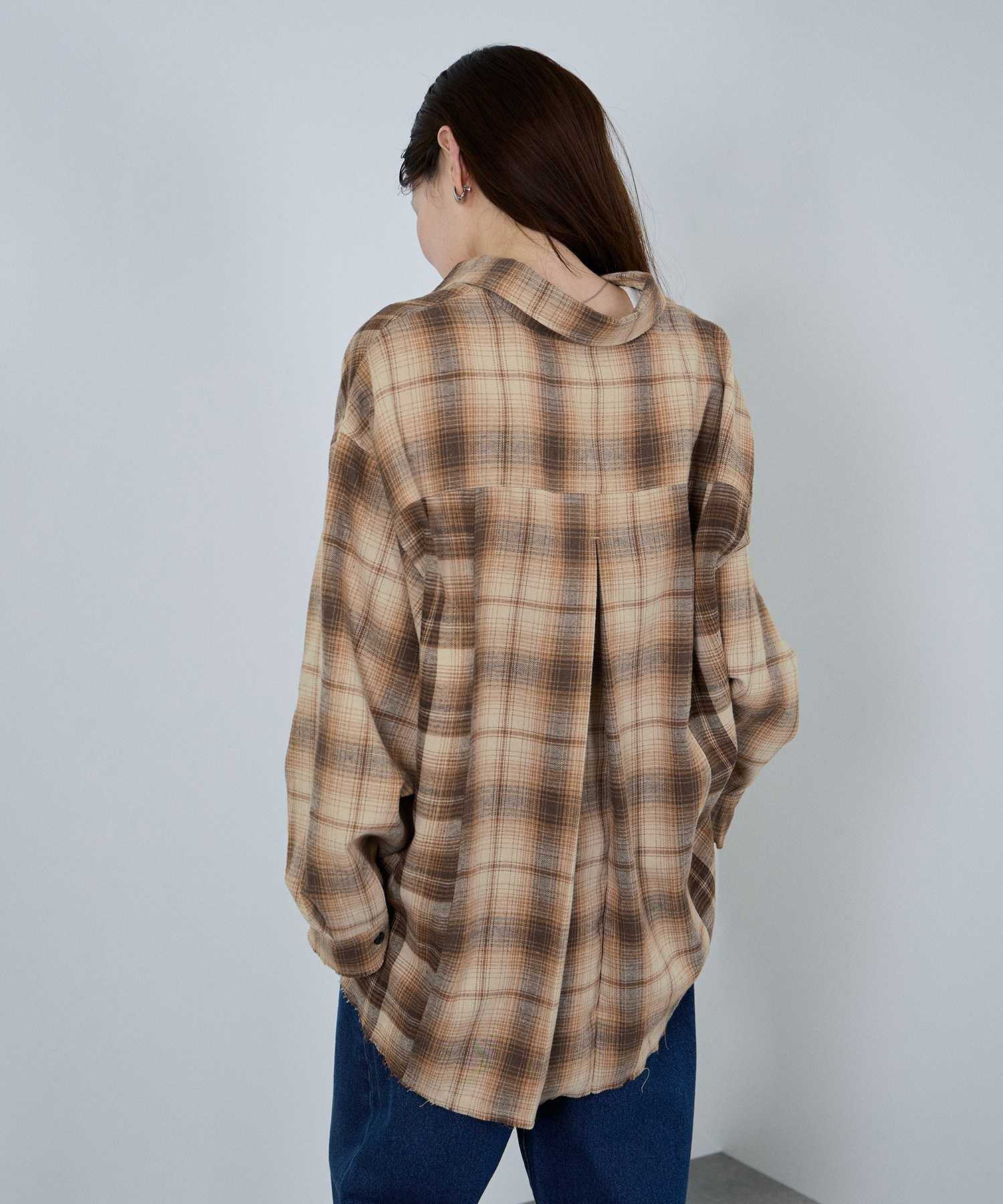 nAvy  オンブレ切替ネルシャツ レディース商品画像-26