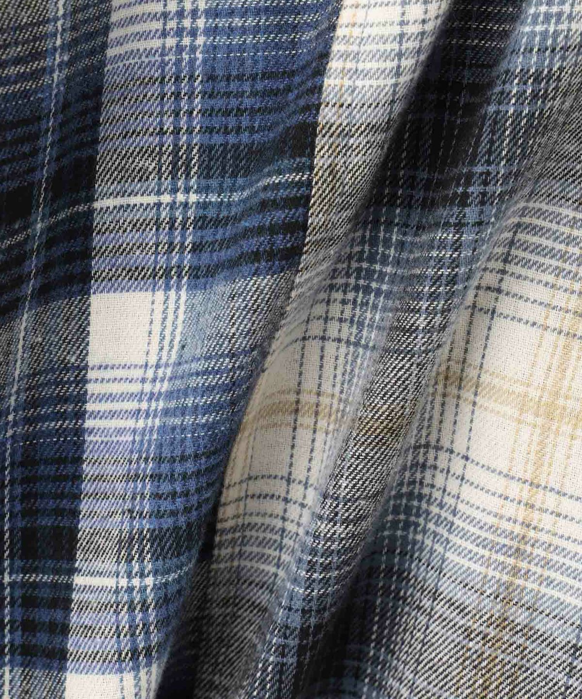 nAvy オンブレ切替ネルシャツ レディース