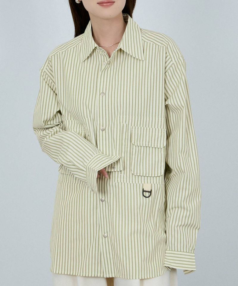 [値下げ]nAvy  多ポケルーズフィットシャツ レディース商品画像-1