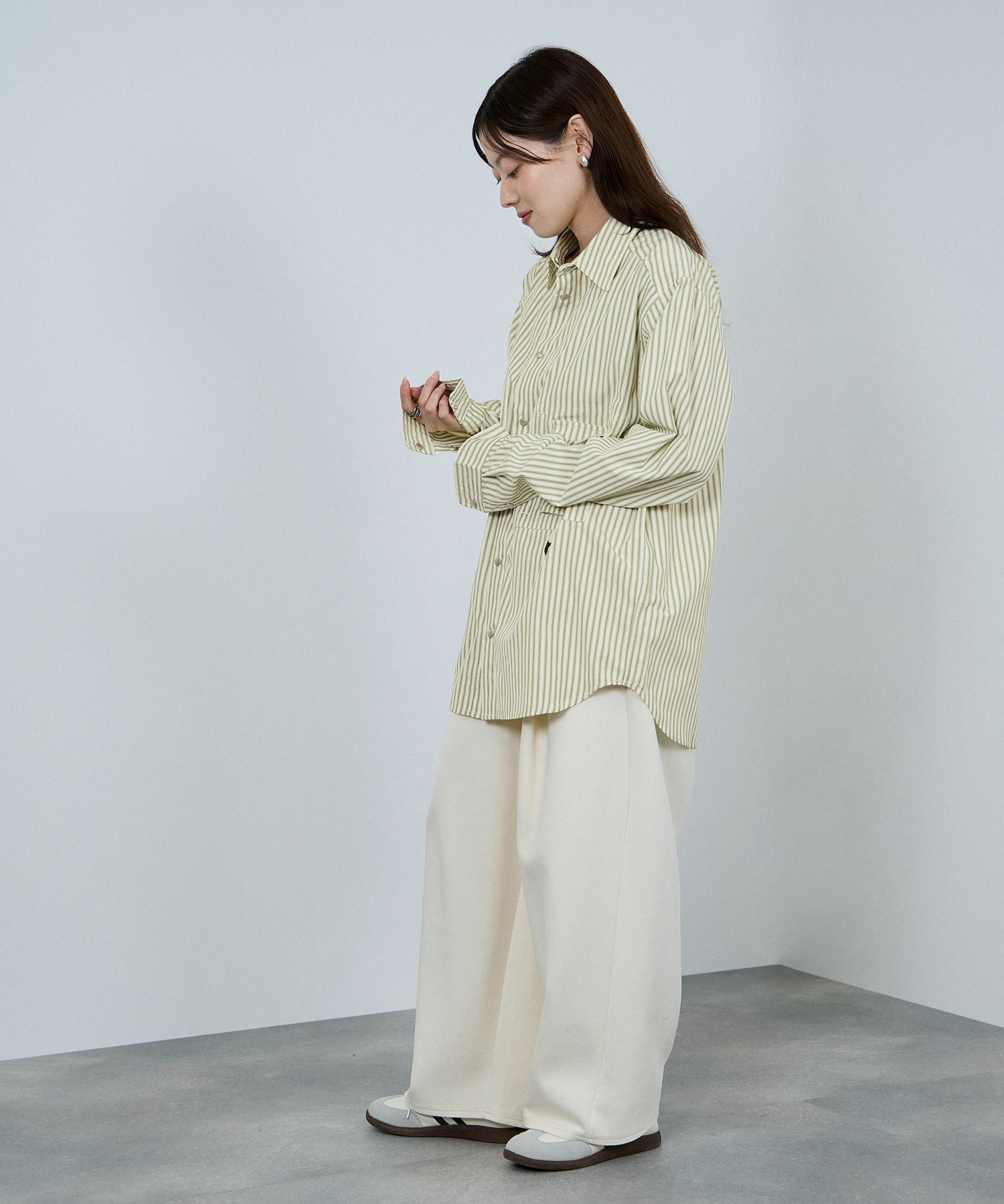 nAvy  多ポケルーズフィットシャツ レディース商品画像-7