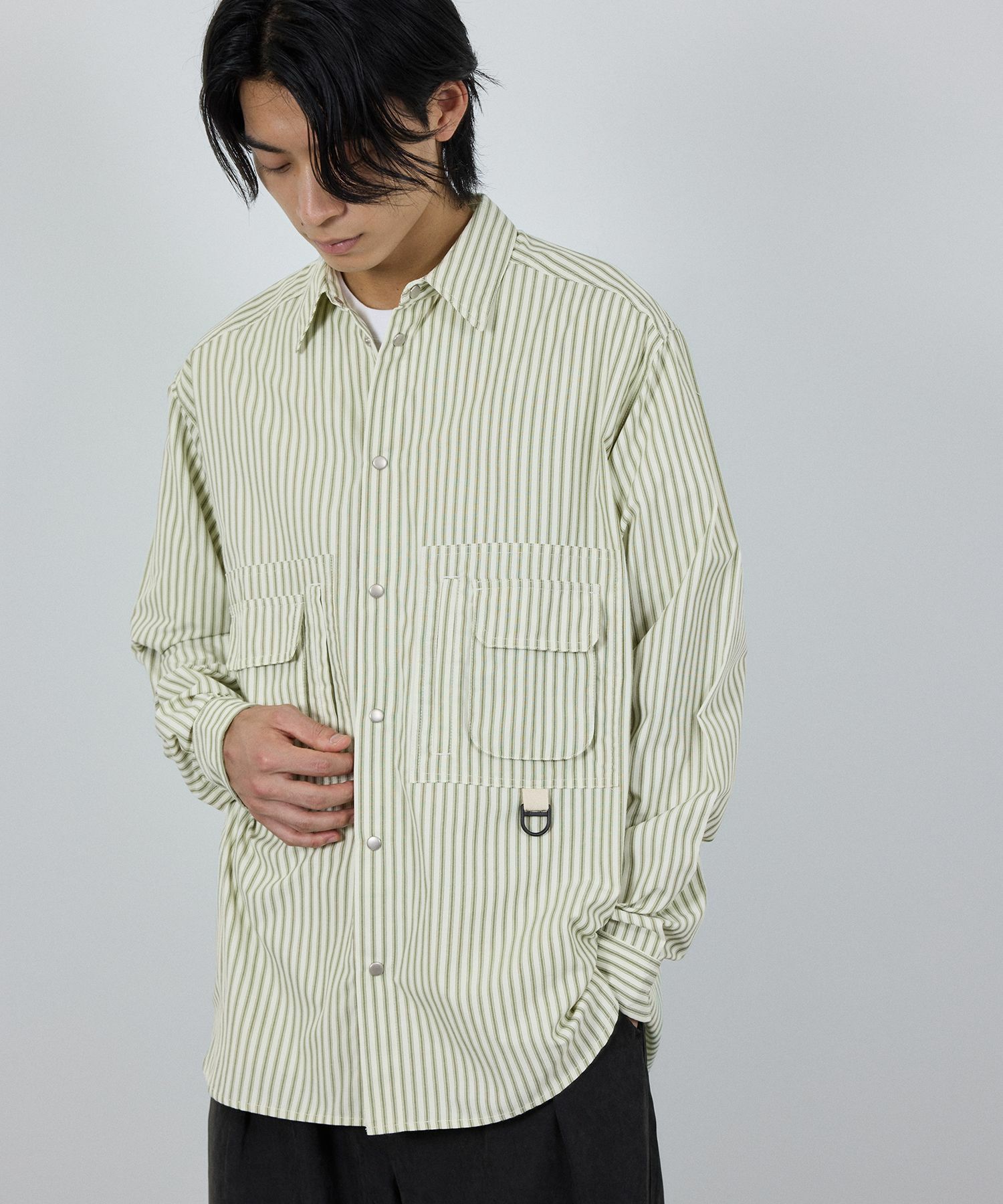 nAvy  多ポケルーズフィットシャツ レディース商品画像-10