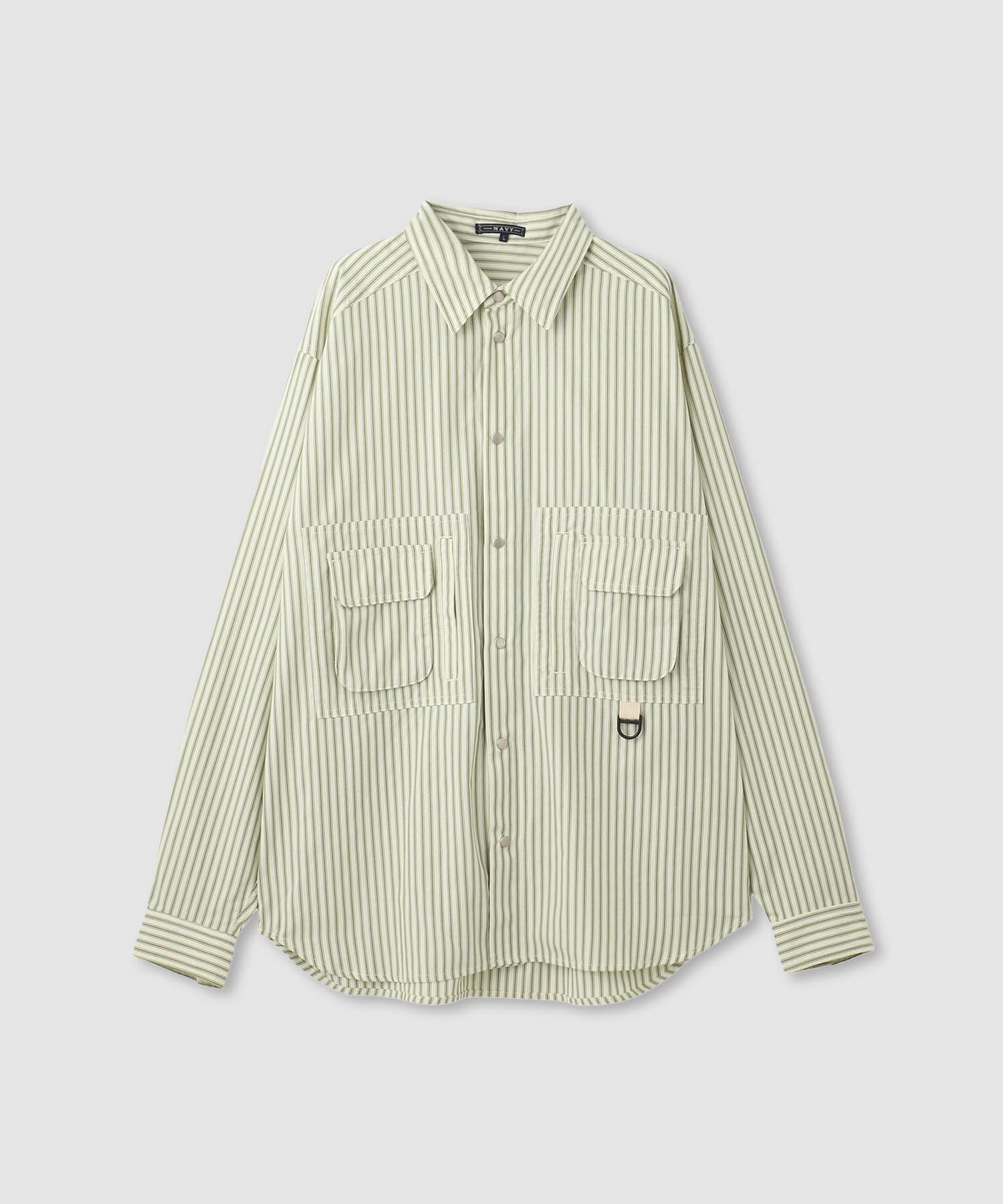 nAvy 多ポケルーズフィットシャツ レディース