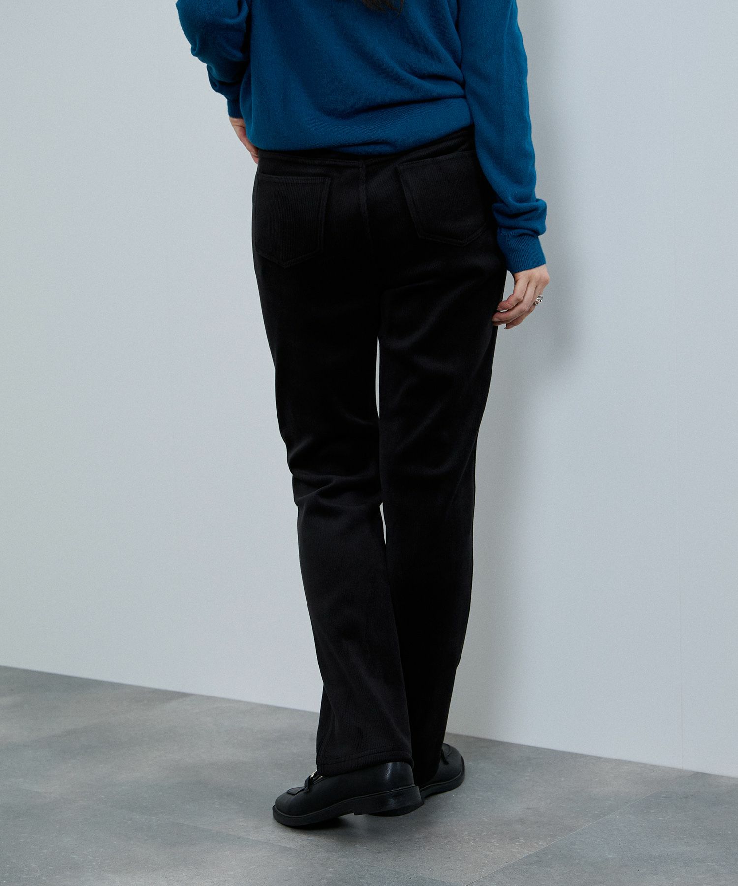 nAvy  MAC HEAT コーデュロイ裏ベロアストレートパンツ レディース商品サムネイル-6