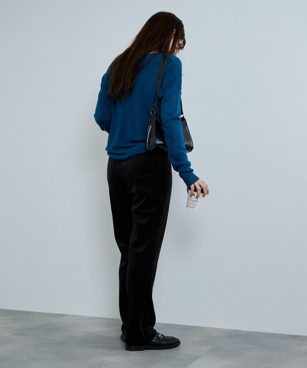 nAvy MAC HEAT コーデュロイ裏ベロアストレートパンツ レディース