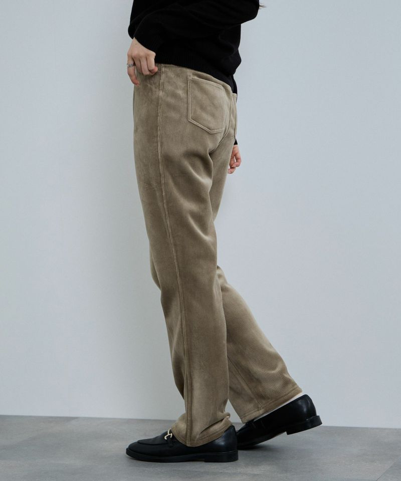 nAvy  MAC HEAT コーデュロイ裏ベロアストレートパンツ レディース商品画像-11