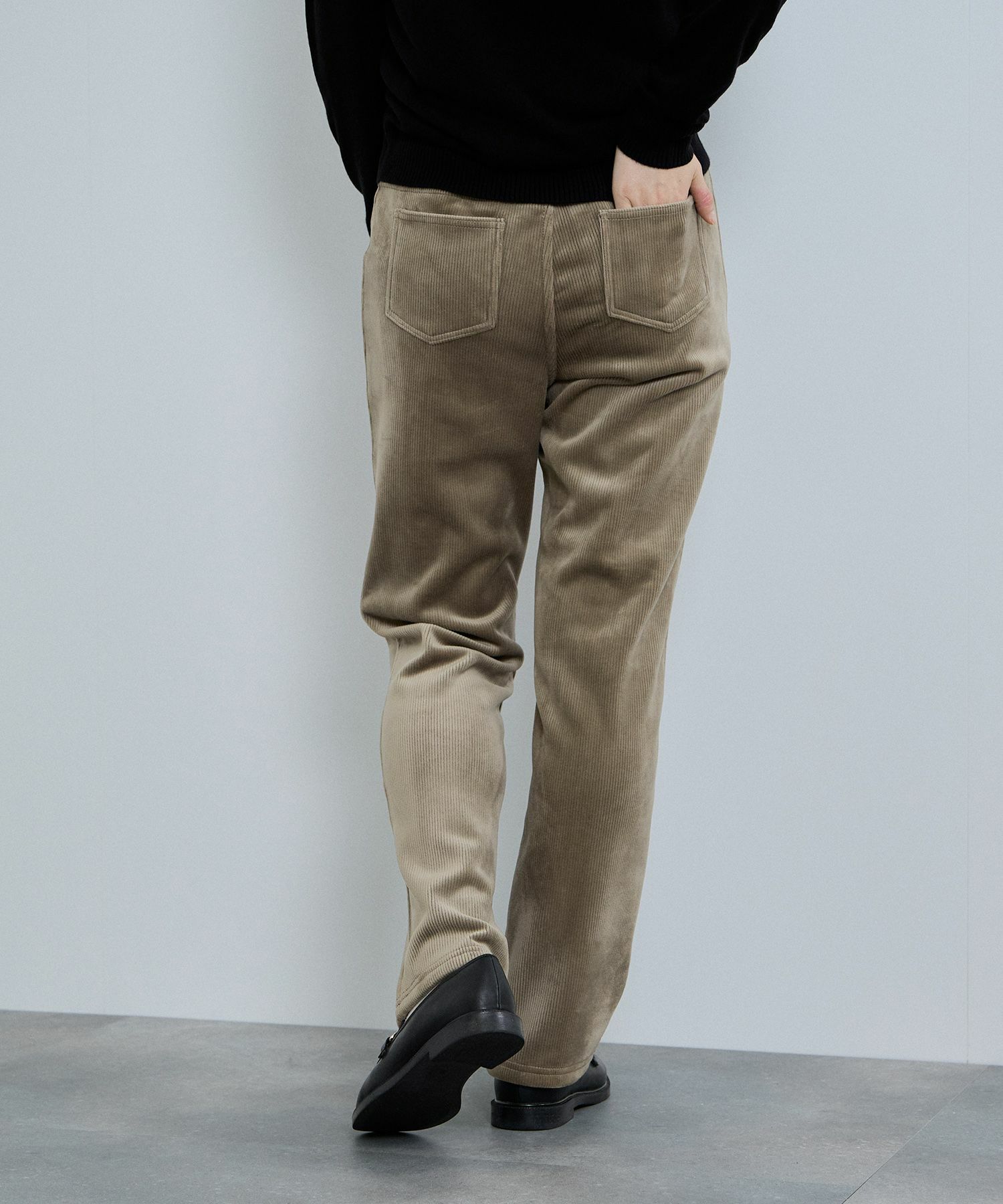 nAvy  MAC HEAT コーデュロイ裏ベロアストレートパンツ レディース商品画像-12