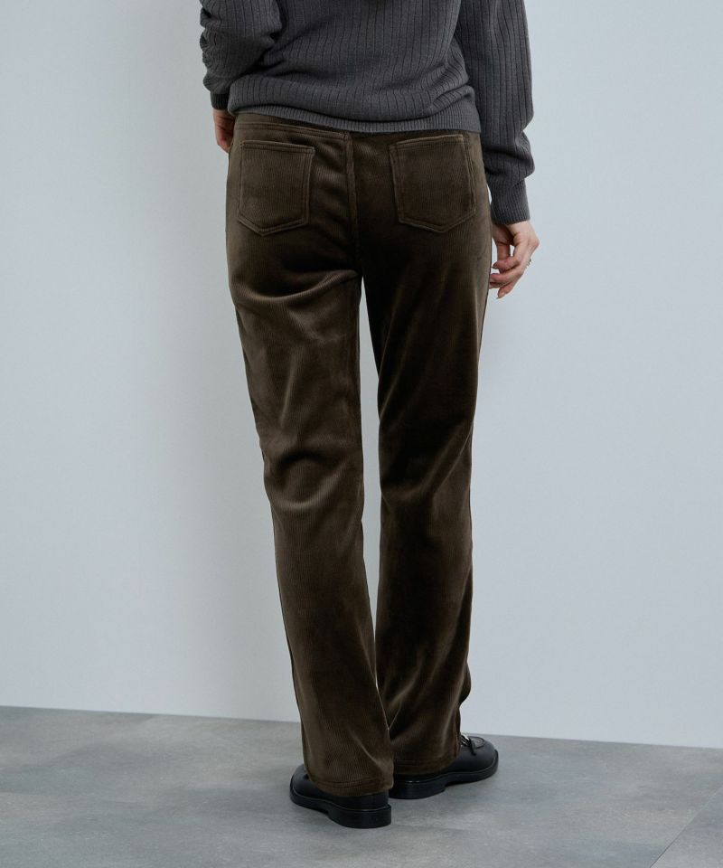 nAvy  MAC HEAT コーデュロイ裏ベロアストレートパンツ レディース商品画像-17